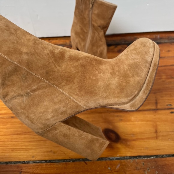 Suede Steve Madden Heeled Bootie - Picture 3 of 5